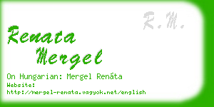 renata mergel business card