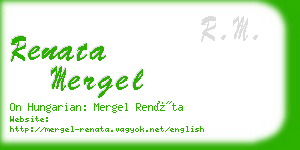 renata mergel business card